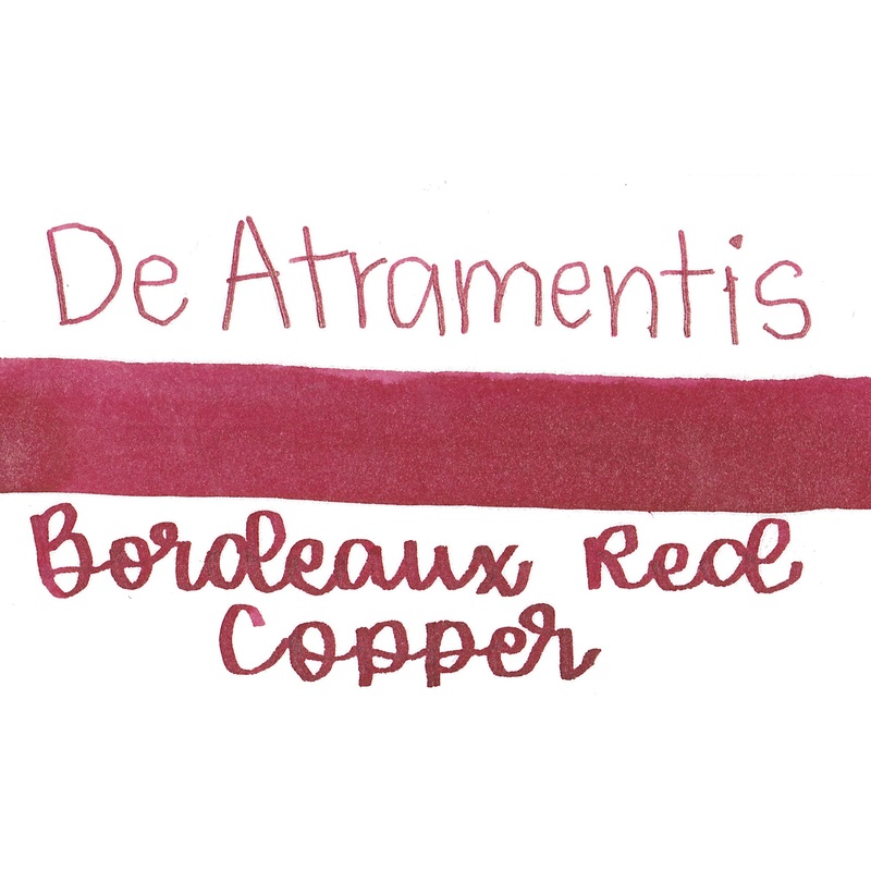 De Atramentis Ink Pearlescent Bordeaux Red Copper 45ml Bottle