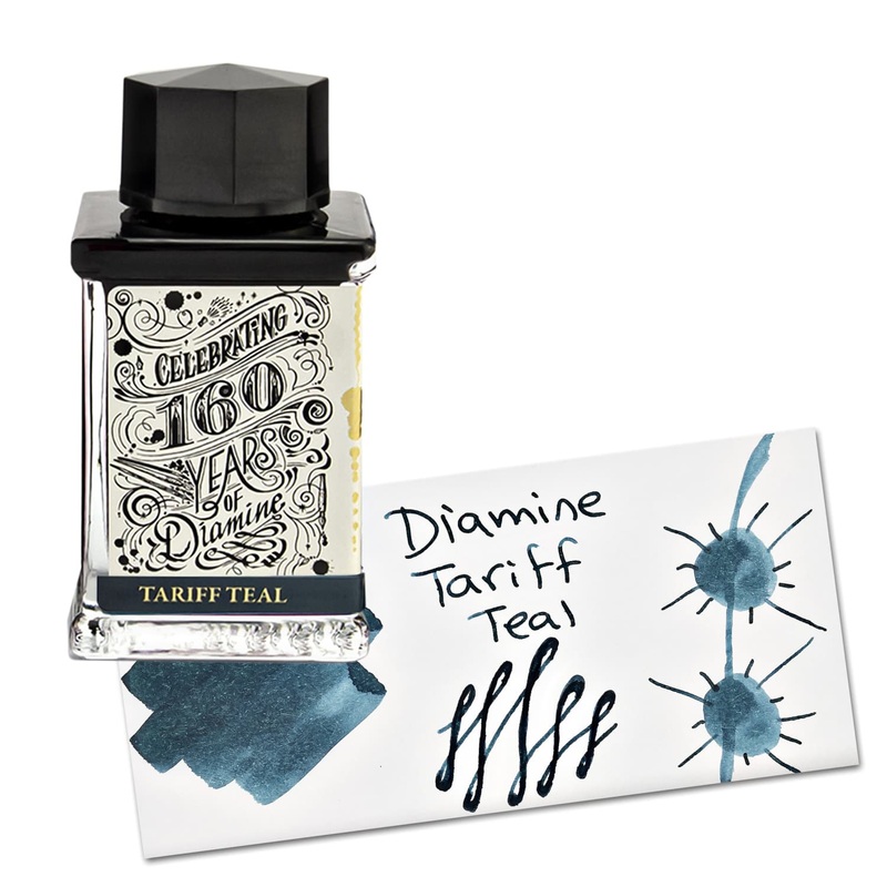 Diamine 160th Anniversary Bottled Ink in Tariff Teal – 75 mL