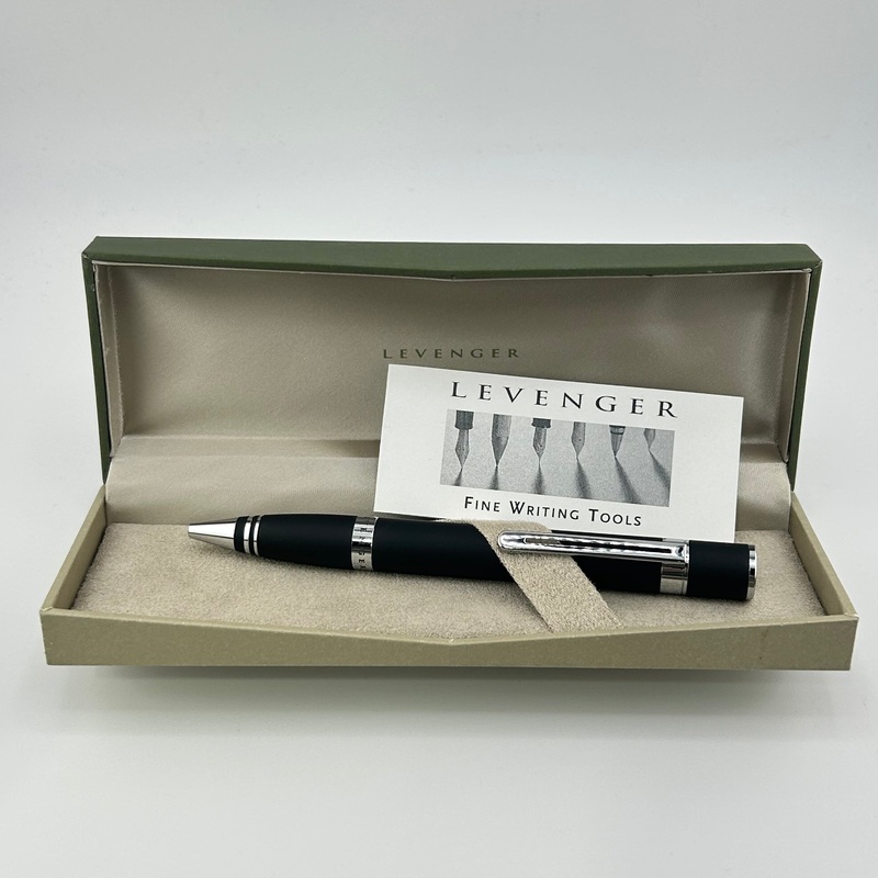 Levenger Black Matte – Chrome trim – Ball Pen