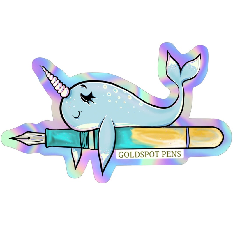 Narwhal Holographic Pen Sticker
