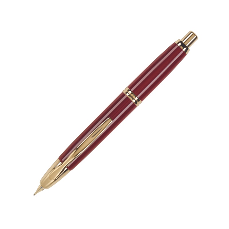 Pilot Vanishing Point Fountain Pen – Red with Gold Trim Fine