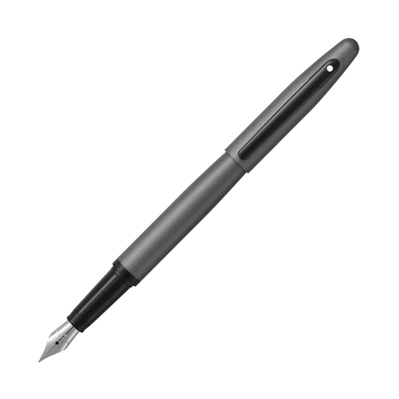 Sheaffer VFM Fountain Pen in Matte Grey with Black Trim Medium
