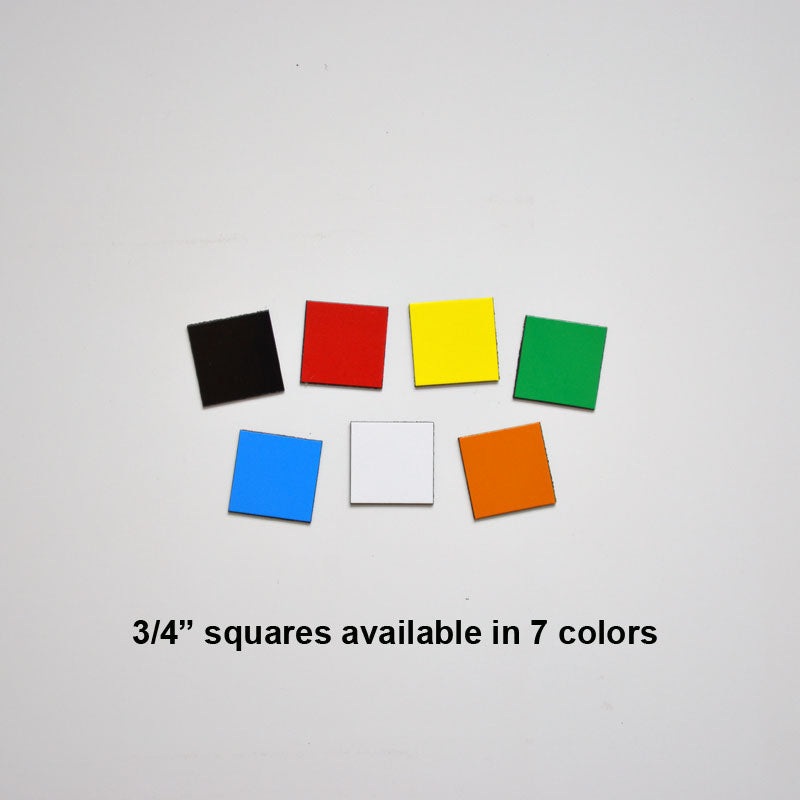 3/4″ Square Indicator Magnets (pack of 20) Black
