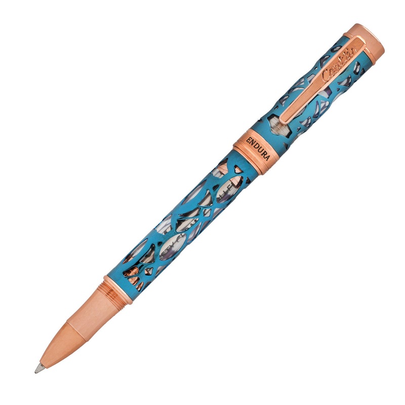 Conklin Endura Deco Crest Rollerball – Demo Blue Rosegold