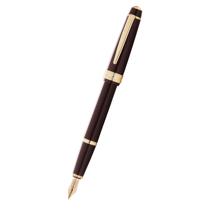 Cross Bailey Light Polished Burgundy Resin and Gold Tone Extra-Fine Fountain Pen AT0746-11XF