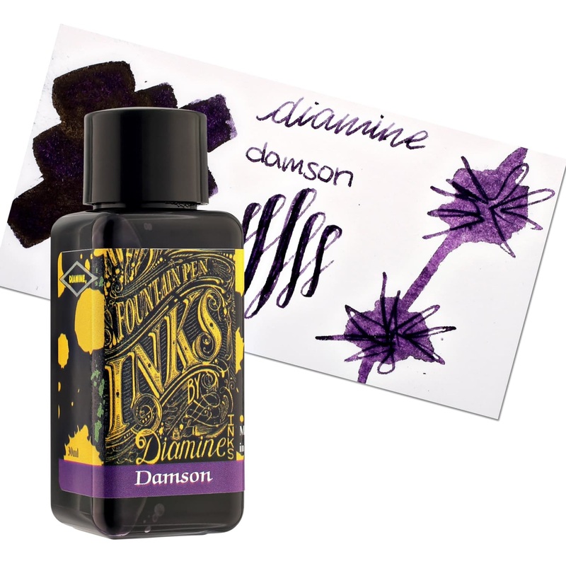 Diamine Classic Bottled Ink in Damson Dark Lilac 80ml