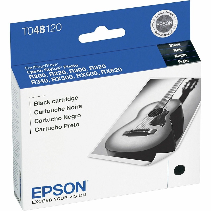 Epson 48 Original Standard Yield Inkjet Ink Cartridge – Black – 1 Each – 450 Pages