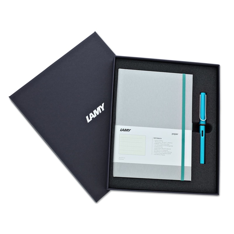 Lamy Hardcover A5 Notebook in Turmaline with AL-Star Fountain Pen – Fine Point