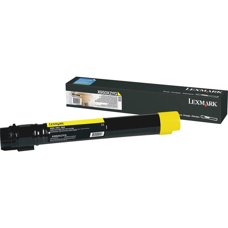 Lexmark X950X2YG Original Laser Toner Cartridge – Yellow – 1 Each – 22000 Pages