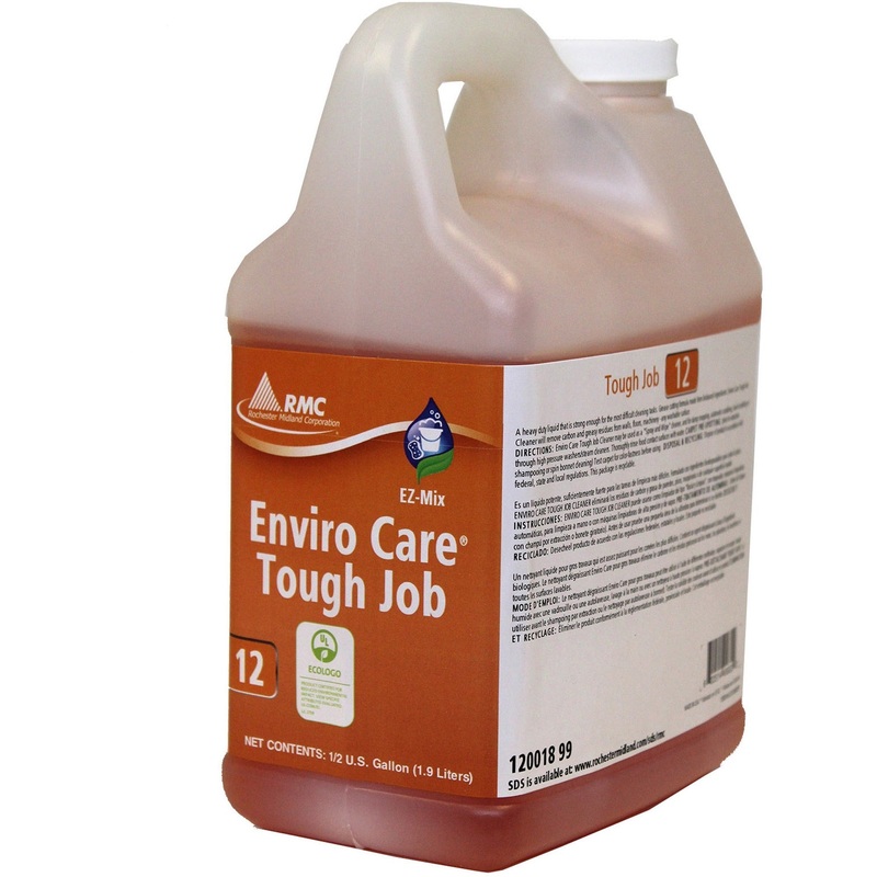 RMC Enviro Care Tough Job Cleaner – For Hard Surface – Concentrate – 64.2 fl oz (2 quart) – Recommended For: Grease Remover, Carbon Remover, Residue Remover – Heavy Duty, Bio-based – Orange – 4 / Carton