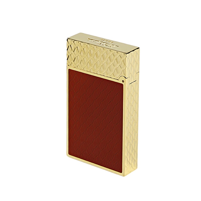 S.T. Dupont Line 2 Dragon Scales Lighter Burgundy & Gold