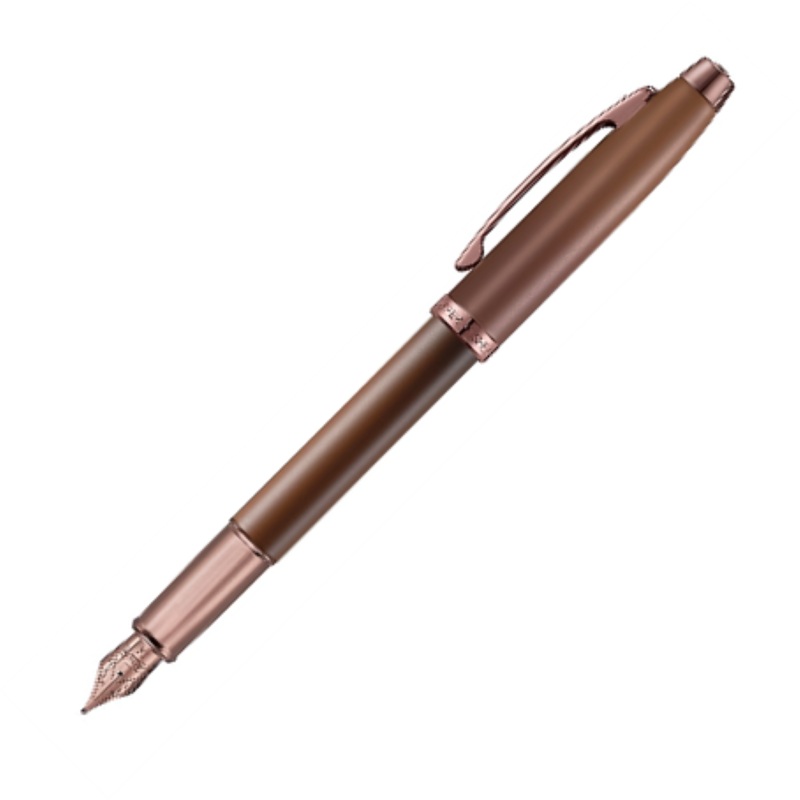 Sheaffer 100 Coffee Edition Matte Brown PVD Trim Fountain Pen Fine