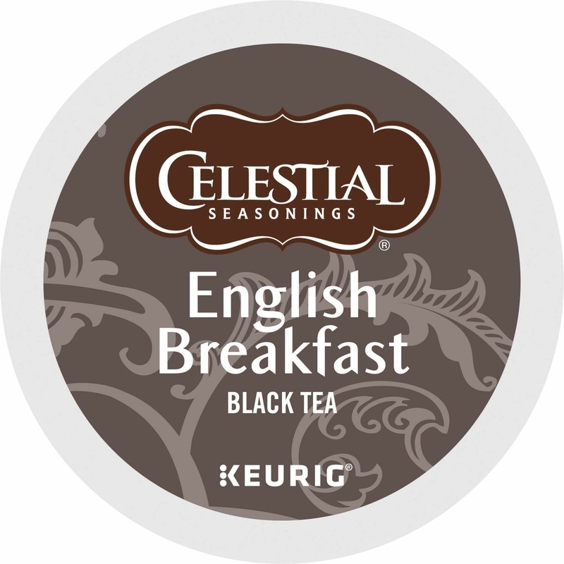 Celestial Seasonings English Breakfast Black Tea K-Cup – Compatible with Keurig Brewer – Black Tea – 24/Box – 4 / Carton