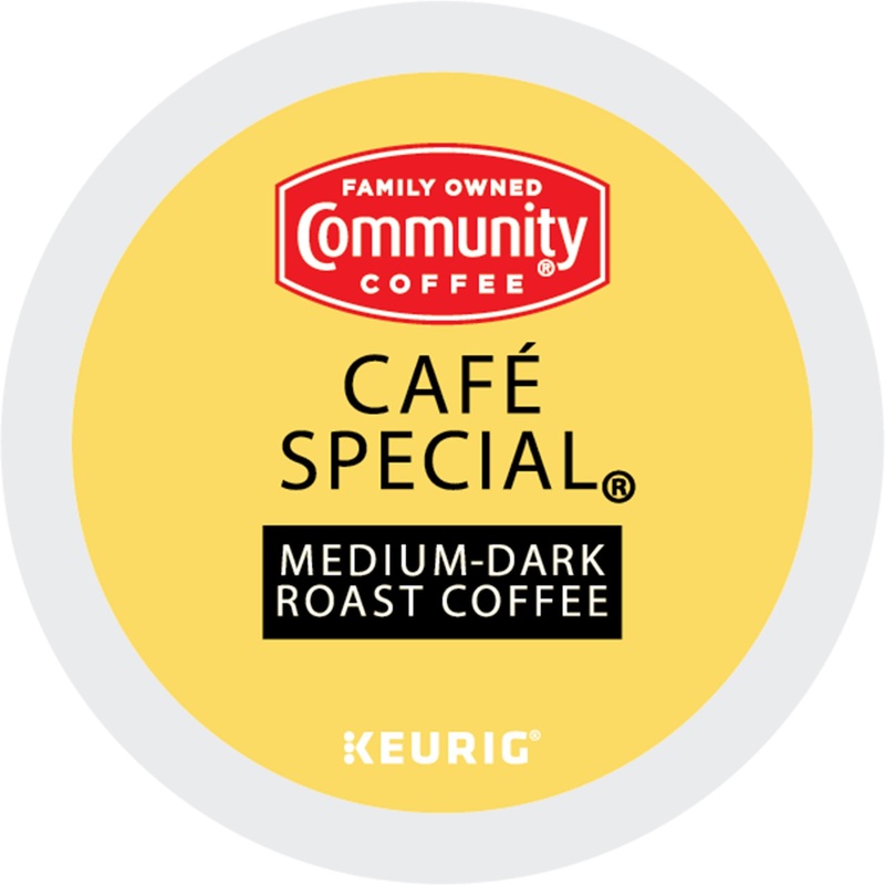 Community Coffee K-Cup Cafe Special Coffee – Compatible with Keurig 2 Brewer, Keurig Brewer, Keurig K-Cup Brewer – American – Medium/Dark – K-Cup – South American, Central American, Arabica, Caramel, Cocoa – 24 / Box
