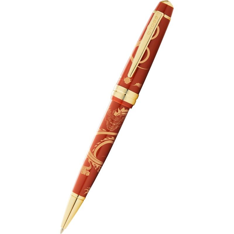 Cross Bailey Light – Year of the Dragon – Ballpoint Pen – Polished Amber Resin and Gold Tone