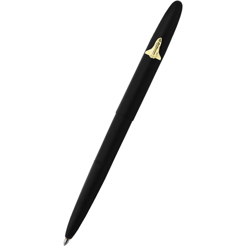 Fisher Space Pen Matte Black Bullet w/Space Shuttle Ballpoint Pen