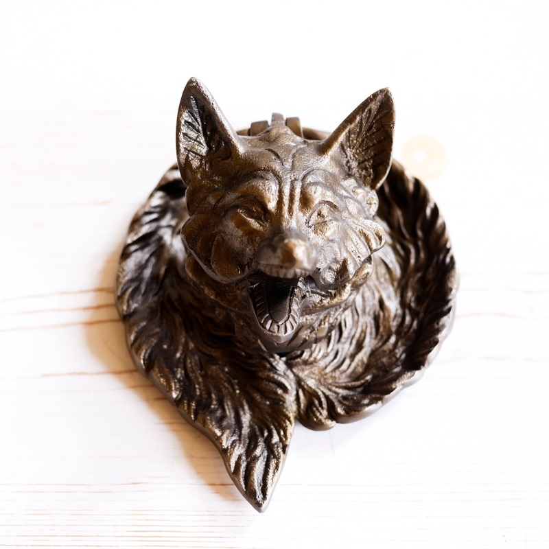 Fox Head Inkwell – Antique Reproduction