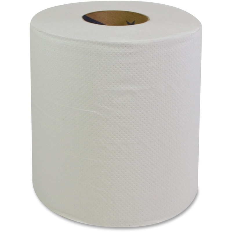 GCN Center Pull Dispenser Paper Towels – 2 Ply – 6″ Width x 300 ft Length – 360 Sheets/Roll – 2 45/64″ Core – White – 360/Pack – 6 / Carton