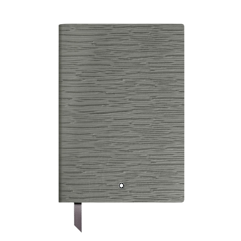 Montblanc #146 Medium Notebook – Grey Leather (Lined)