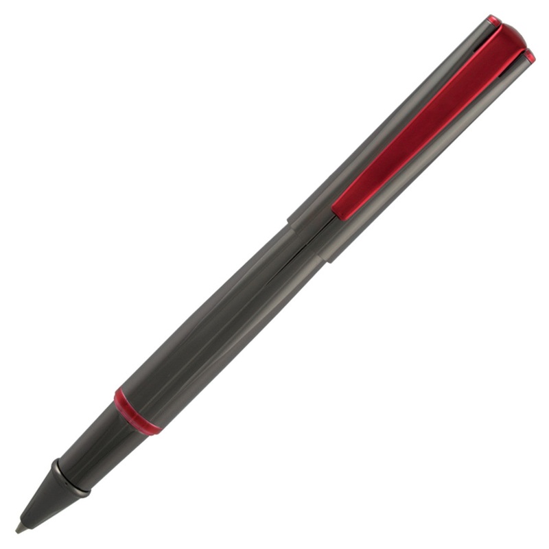 Monteverde Impressa Rollerball – Gun Metal with Red Trim