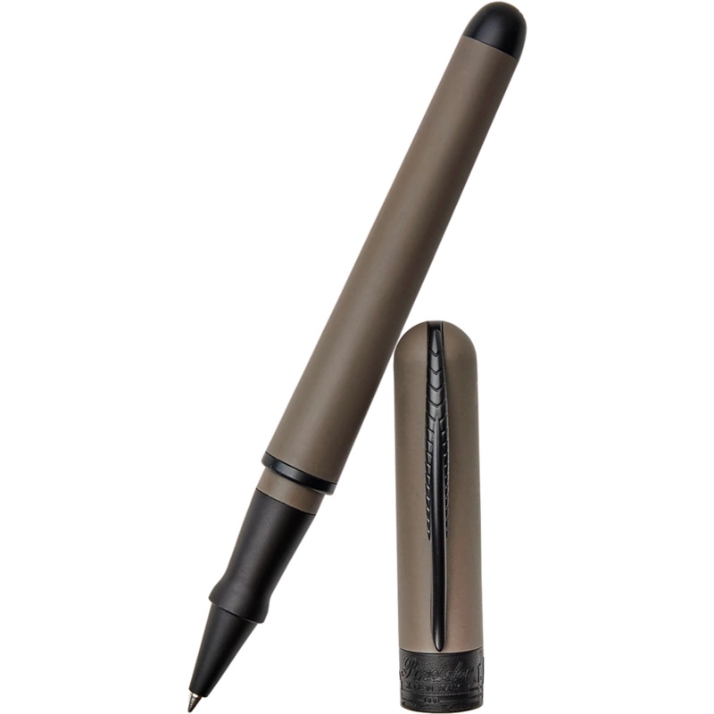 Pineider Avatar UR Rollerball Pen – Stone – Matte Black Trim