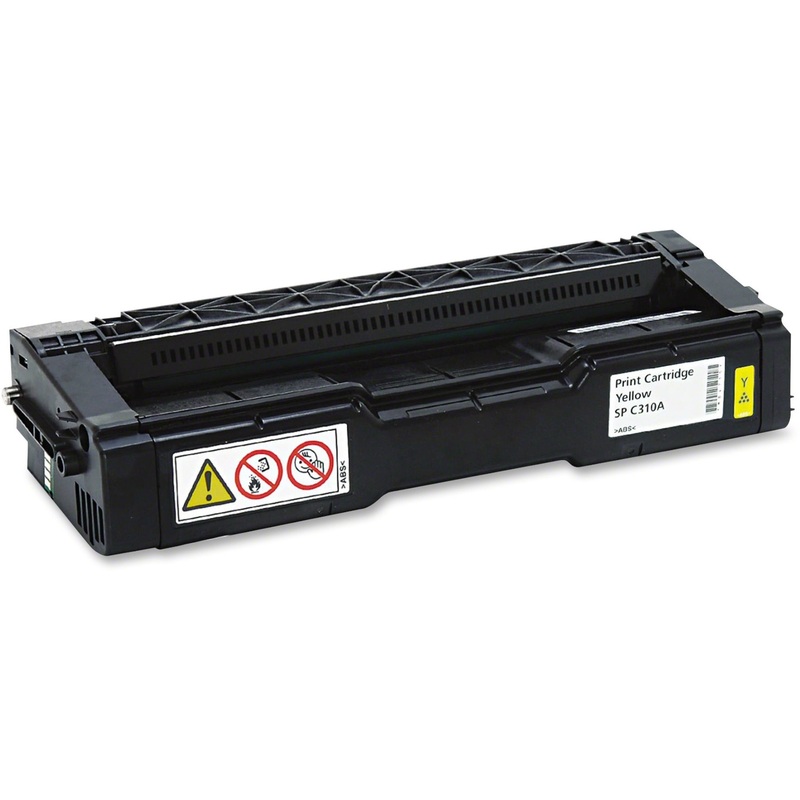 Ricoh Type SP C310A Original Laser Toner Cartridge – Yellow – 1 Each – 2500 Pages