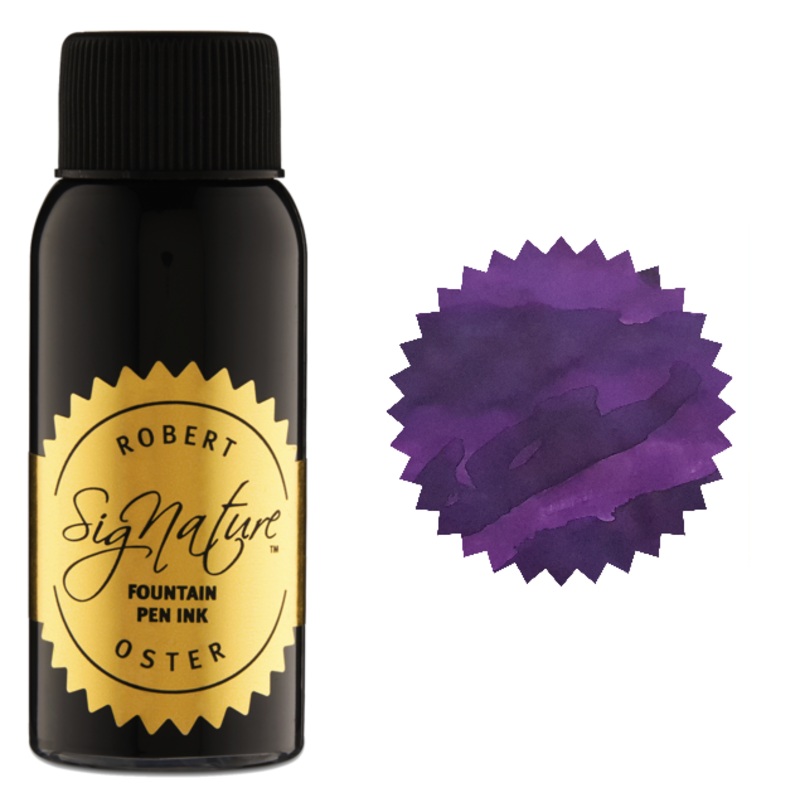 Robert Oster Fountain Pen Ink Bottle, 50ml, Deep Purple