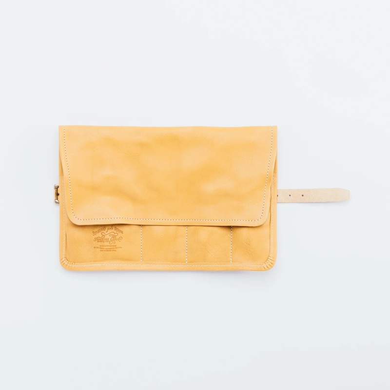 The Superior Labor Leather Roll Pen Case – Natural