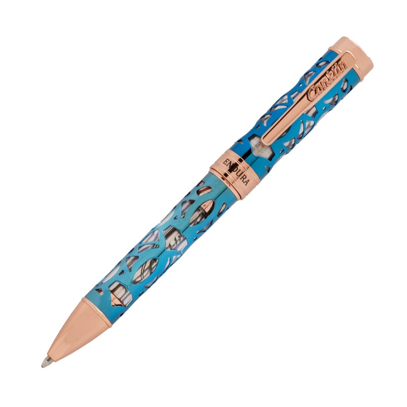 Conklin Endura Deco Crest Ballpoint – Demo Blue Rosegold