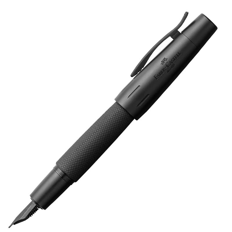 Faber-Castell E-Motion Pure Black Fountain Pen Extra Fine