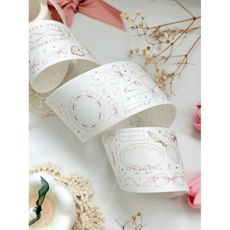 Leelajournals – Bows & Pearls Pet Tape ( Pre Cut)