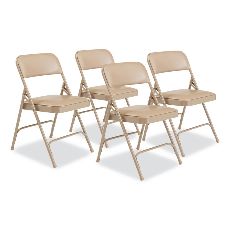 NPS 1200 Series Premium Vinyl Upholstered Double Hinge Folding Chair