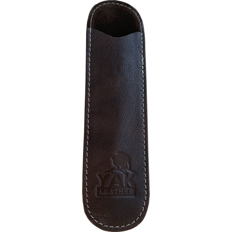 Pen Boutique Yak Leather Single Pen Sleeve – Brown