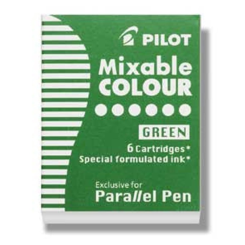 Pilot Parallel Ink Cartridges in Green – Pack of 6