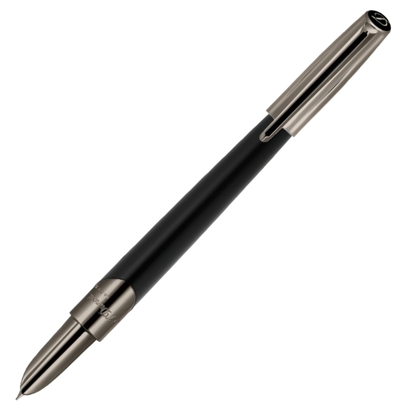 S. T. Dupont Defi Milenium Fountain Pen – Gunmetal & Matt Black Medium