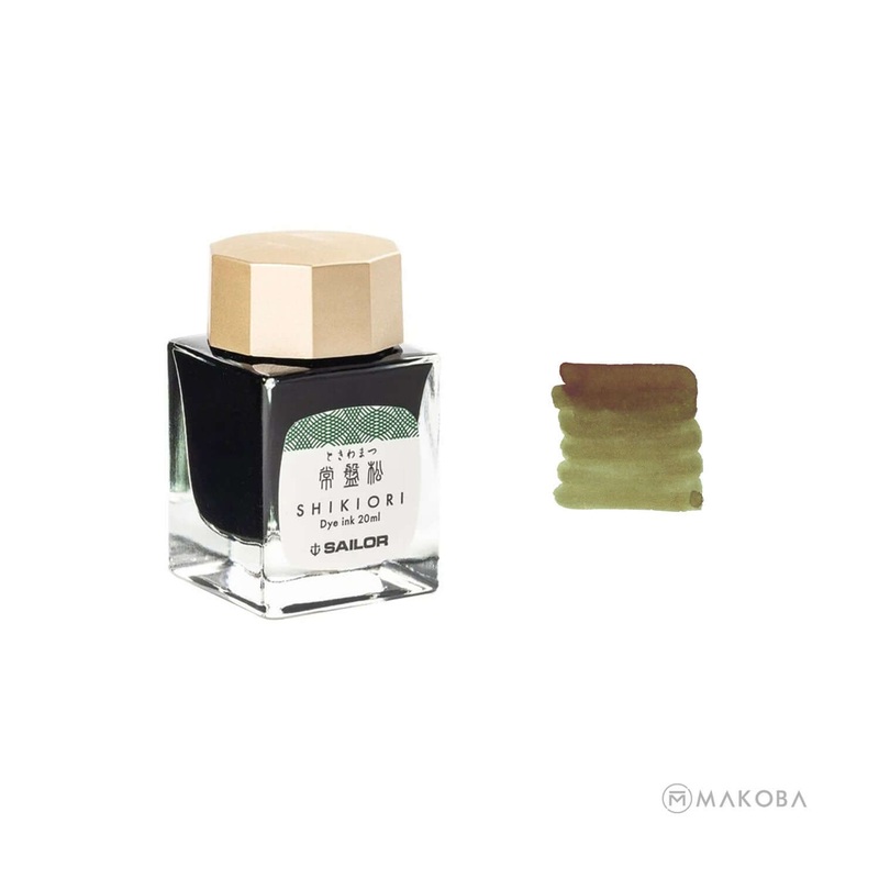 Sailor Shikiori Ink Bottle, Tokiwamatsu (Pine) – 20ml