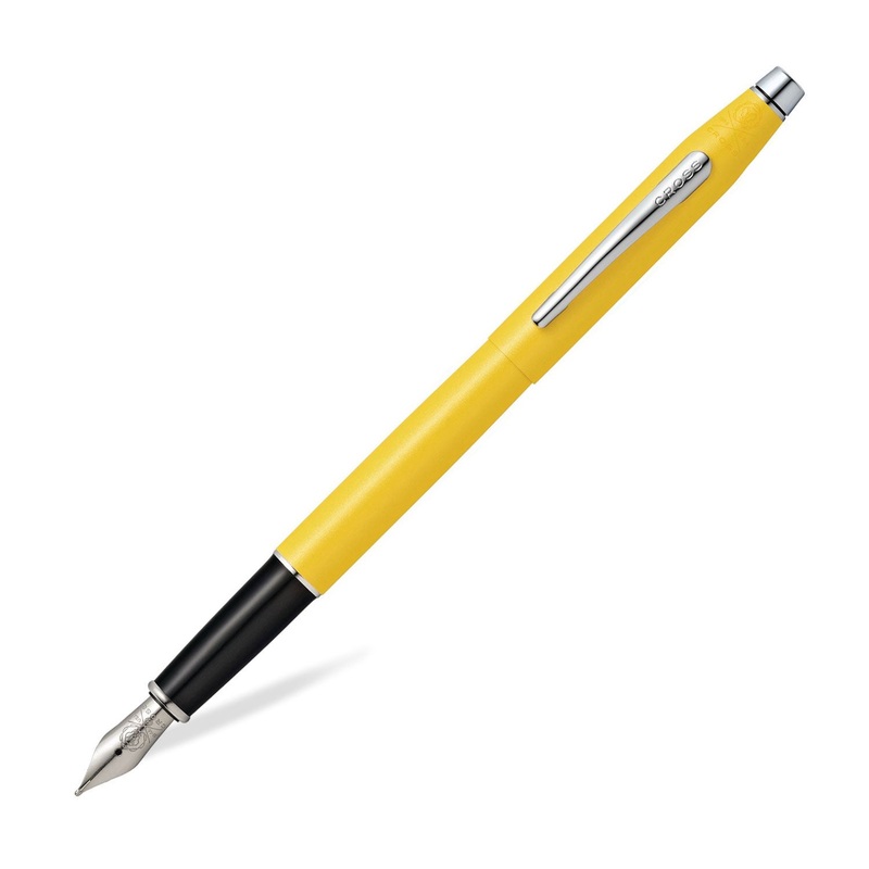 Cross Classic Century Fountain Pen, Yellow – Steel Nib Medium