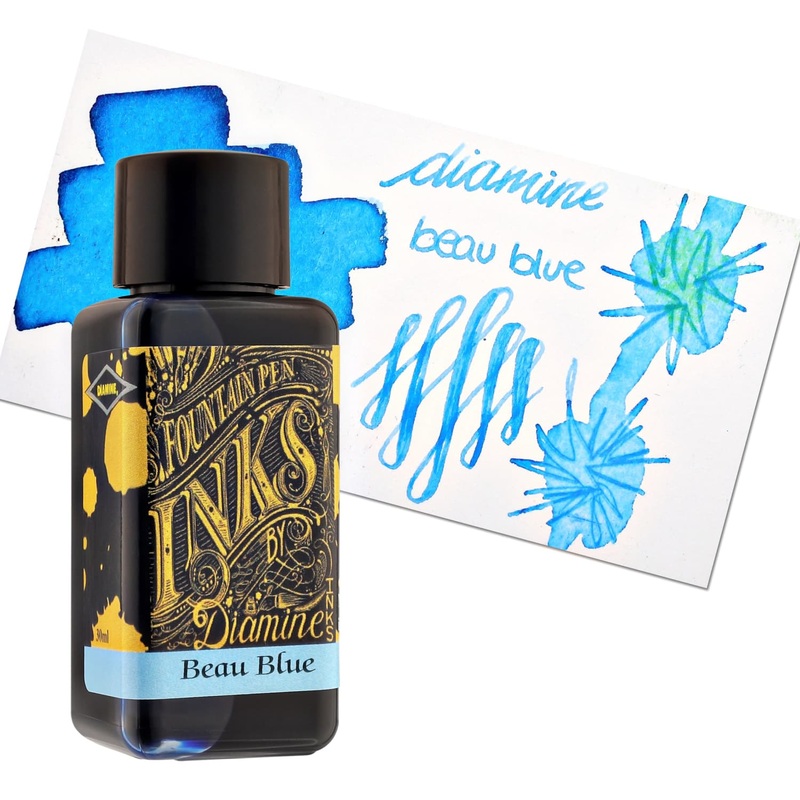 Diamine Classic Bottled Ink in Beau Blue 80ml