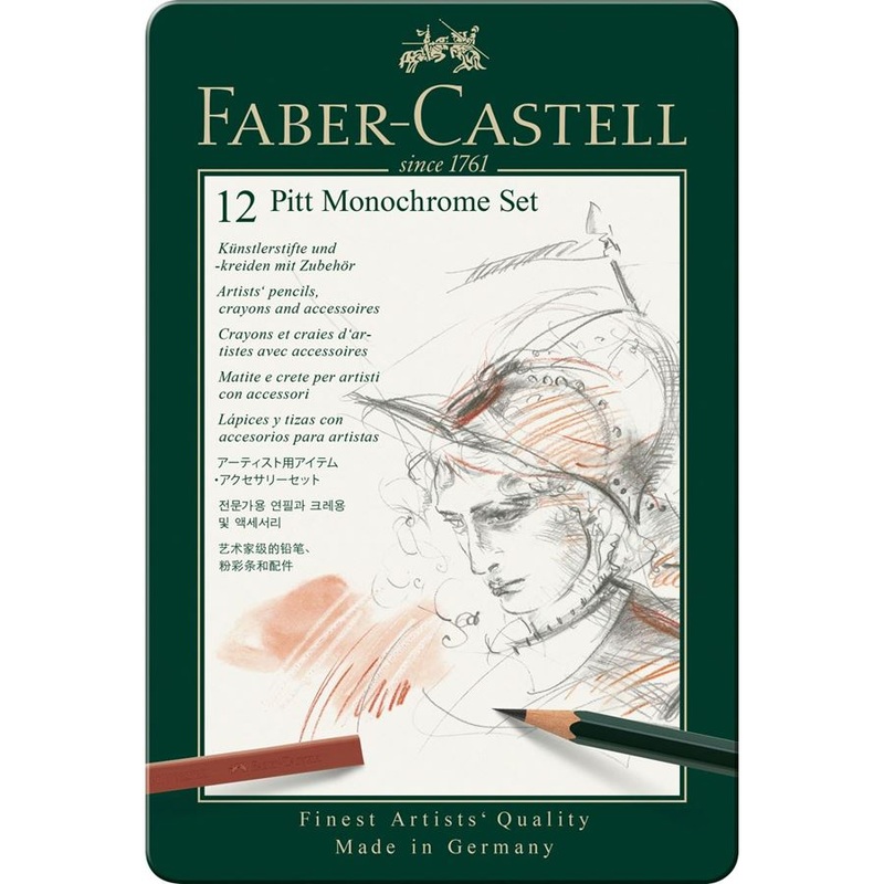 Faber-Castell PITT Monochrome Set of 12