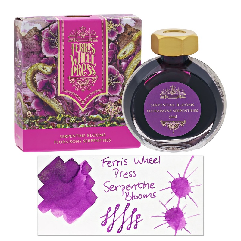 Ferris Wheel Press in Serpentine Blooms Shimmer Bottled Ink – 38 mL