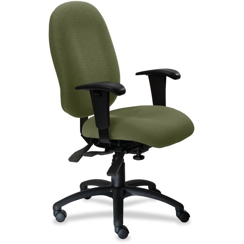 9 to 5 Seating Logic 1780 High-Back Task Chair with Arms – Fern Seat Color – Polyester Seat Material – Acrylic Back Material – 5-star Base – 1 Each