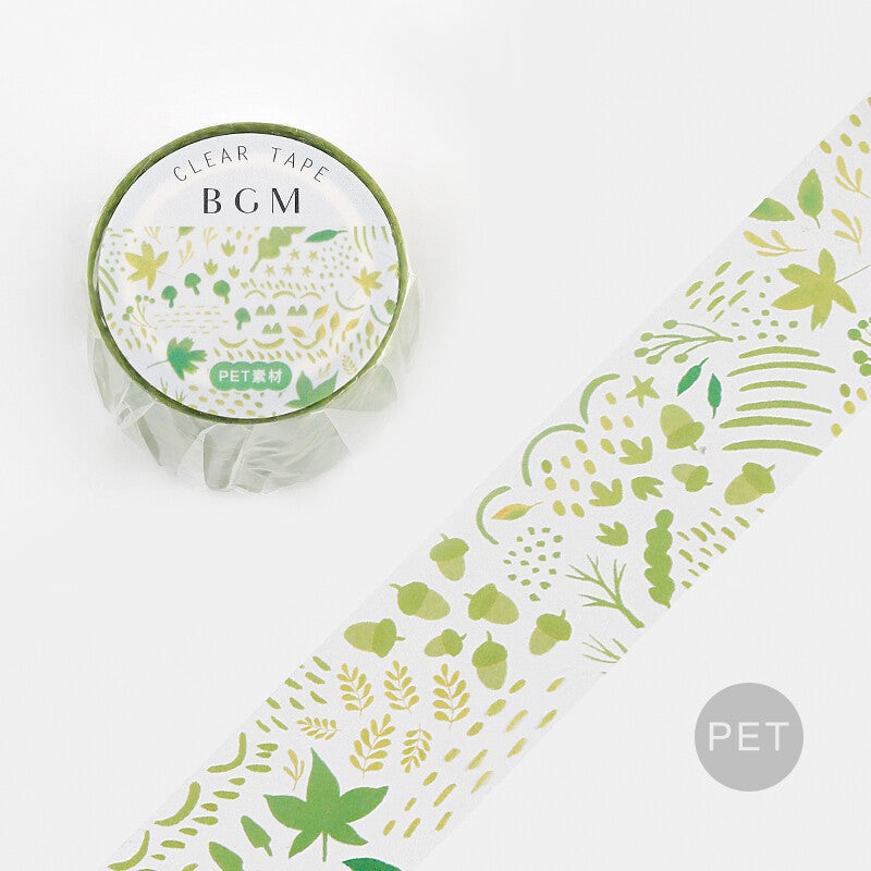 BGM – Washi Tape – Green Leaf