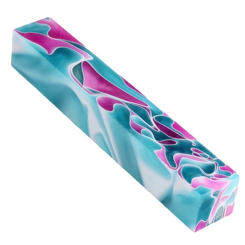 Caribbean Cool Acrylic Pen Blank