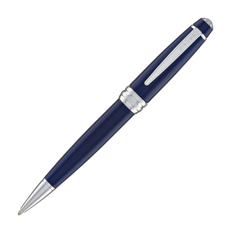 Cross Bailey Ballpoint Pen in Blue Lacquer – Chrome Trim