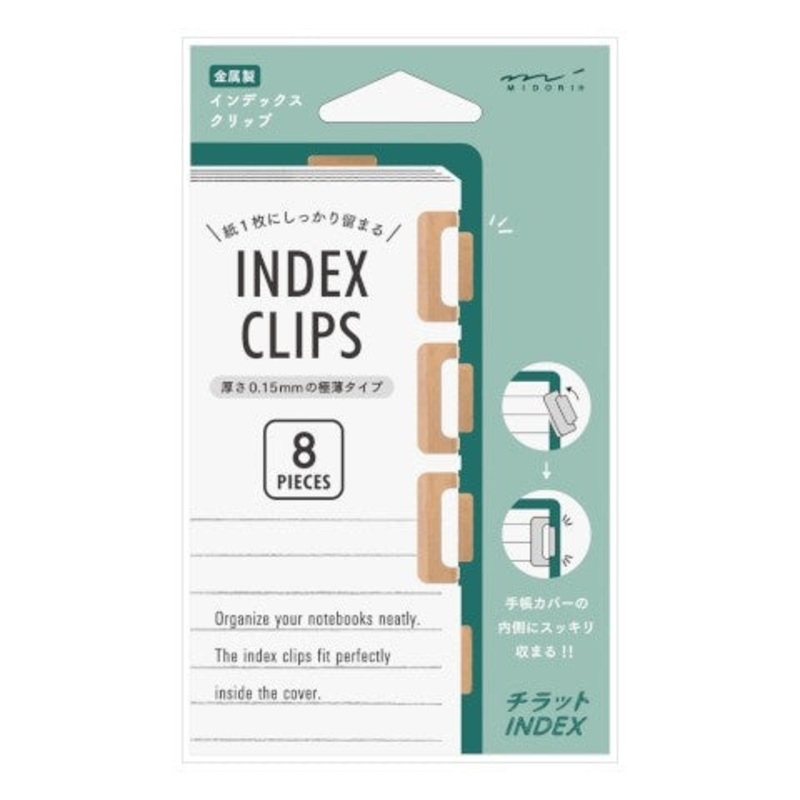 Midori Index Clip – Orange