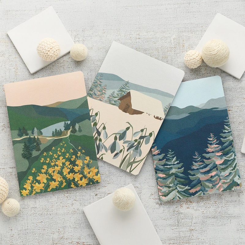 Clairefontaine La Vie en Vosges A5 Stitched Notebook – Lined