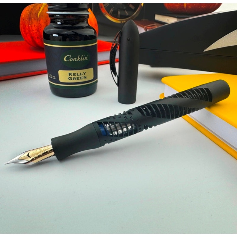 Conklin Futura 125 Anniversary Limited Edition Fountain Pen, Stealth Black FIne