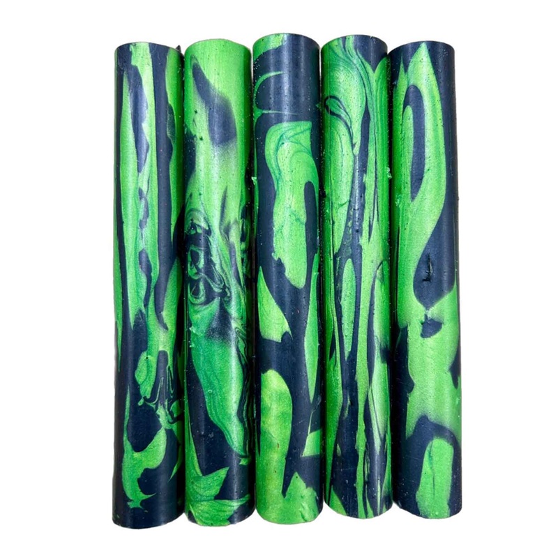John’s Alumilite Pen Blanks – Green & Black