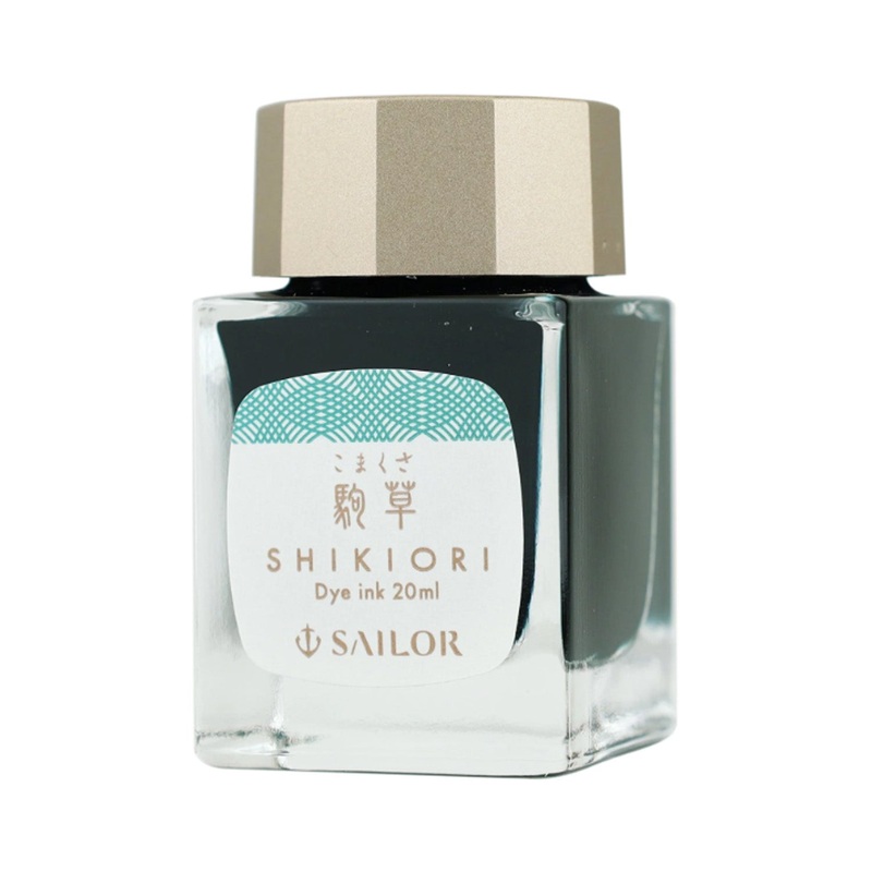 Sailor Shikiori Sansui Ink Bottle, Komakusa (Green) – 20ml