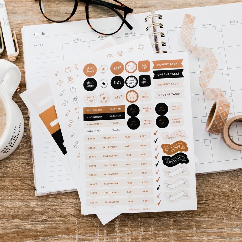 The Daily Grace Co. Planner Stickers – Classic